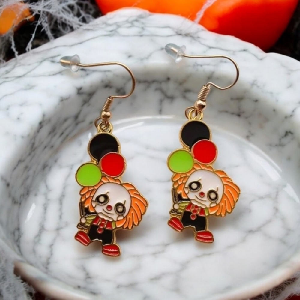 NEW‎ Women's Halloween Pennywise Clown Fashion Earrings